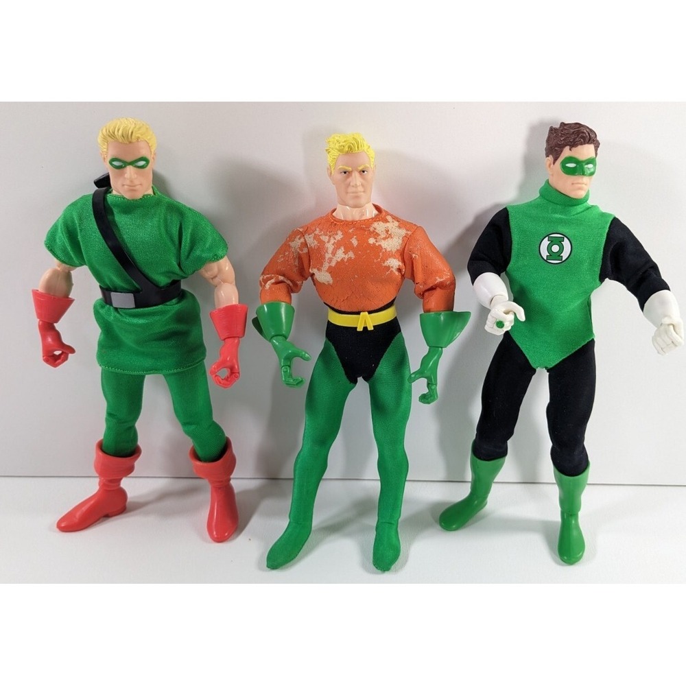 1999 Hasbro DC Comics Super Heroes Silver Age Collection 9"  Action Figure 3 set